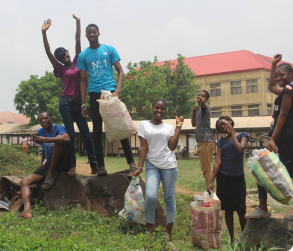 Image of Enactus Futa Members in a fun mode